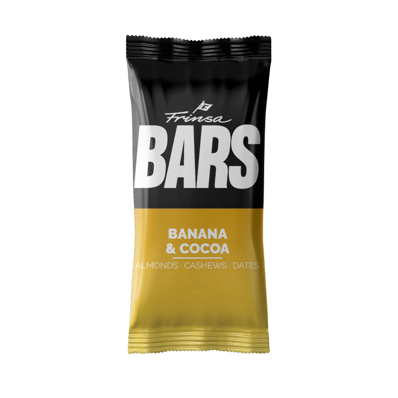 Banana and cocoa energy bars